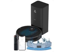 CleanWise Hans – Robotstofzuiger met Dweilfunctie & Automatisch Leegstation – Dweilrobot – LiDAR Navigatie – 7000 Pa – HEPA 14 Filter – Tapijtherkenning – No-Go Zones – 90 Dagen Zelfledigend – Voor Huisdierharen – Nederlands Merk