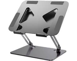 Laptop Standaard Verstelbaar Aluminium – Ergonomische Laptop Verhoger – Opvouwbaar – Tot 17,3 Inch