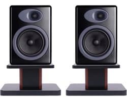 Houten Boekenplank Speaker Stands Paar - Verstevigd & Trillingsdempend voor Studio Monitors