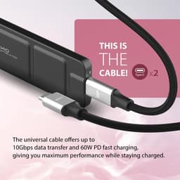 Snelle Externe Draagbare SSD 2TB USB-C 3.2 Gen 2 - Zwart — thumbnail 4