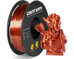 3D Printer Filament 1.75mm PLA Koper Kleur Zijdeglans 1kg Spoel Hoge Precisie
