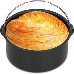 Cake Barrel, 6/7/8 inch Ovenschaal Anti-aanbak voor Airfryer Cake Barrel Airfryer Accessoires Brood Bakmand Pizza Plaat Grill Pot Mat Taart Bakplaat(7inch) — thumbnail 1