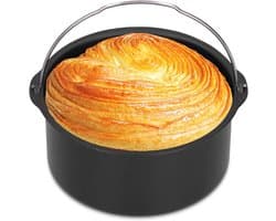 Cake Barrel, 6/7/8 inch Ovenschaal Anti-aanbak voor Airfryer Cake Barrel Airfryer Accessoires Brood Bakmand Pizza Plaat Grill Pot Mat Taart Bakplaat(7inch)