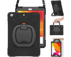 Robuuste Beschermhoes voor iPad 9e/8e/7e Generatie 10.2 inch met Screenprotector, Standaard en Potloodhouder