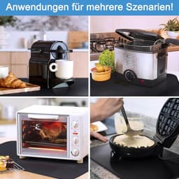Hittebestendige Onderlegger voor Airfryer en Keukenblad - 60x40 cm Antislip en Waterdichte Beschermmat — thumbnail 3