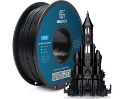 GEEETECH Filament PLA Black/ Zwart 1.75mm 1kg 3D Printer Filament