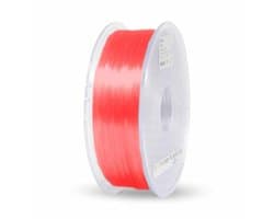PLA Filament - 3D Print Materiaal - Objecten Printen - 24 Maanden Garantie - 1.75mm 1KG - Transparant Rood