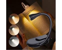 Leeslampje voor Boek - Loeplamp voor in Bed - Lamp met Klem - LEDlamp