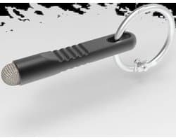 SBG Universele Stylus Pen Sleutelhanger - Geschikt Voor Alle Apparaten / Touchscreens - Zwart