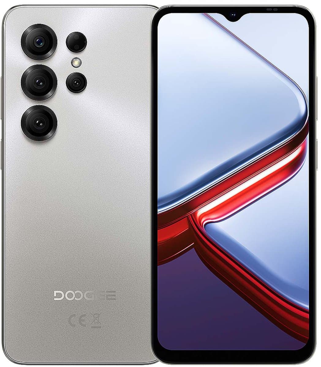 DOOGEE NOTE 56X PRO Smartphone - 32 GB RAM - 128 GB ROM - 4G Dual SIM - 6150 mAh - 6,56 inch - Anroid16 - GPS - NFC - Widevine L1 - Face ID - Grijs — afbeelding 1