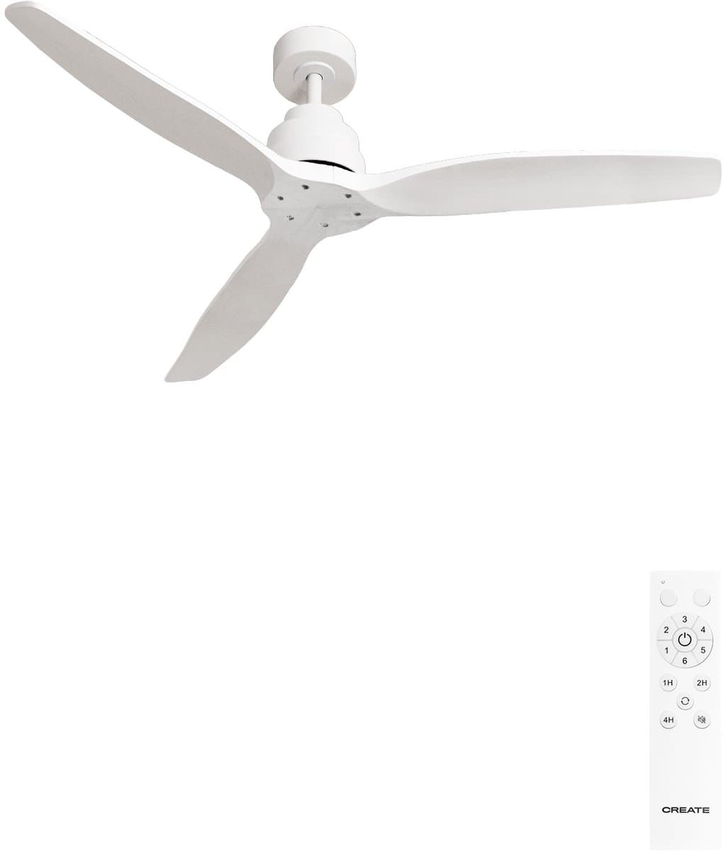 CREATE - Stille plafondventilator van 40 W met technische ABS-bladen, verkrijgbaar in verschillende maten - M - Geen licht - Afstandsbediening - WIND STYLANCE — afbeelding 1