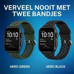 Cinturio Commander Smartwatch - Twee bandjes Aero Green & Aero Black - Omoled Scherm - Voor heren en voor dames — thumbnail 4