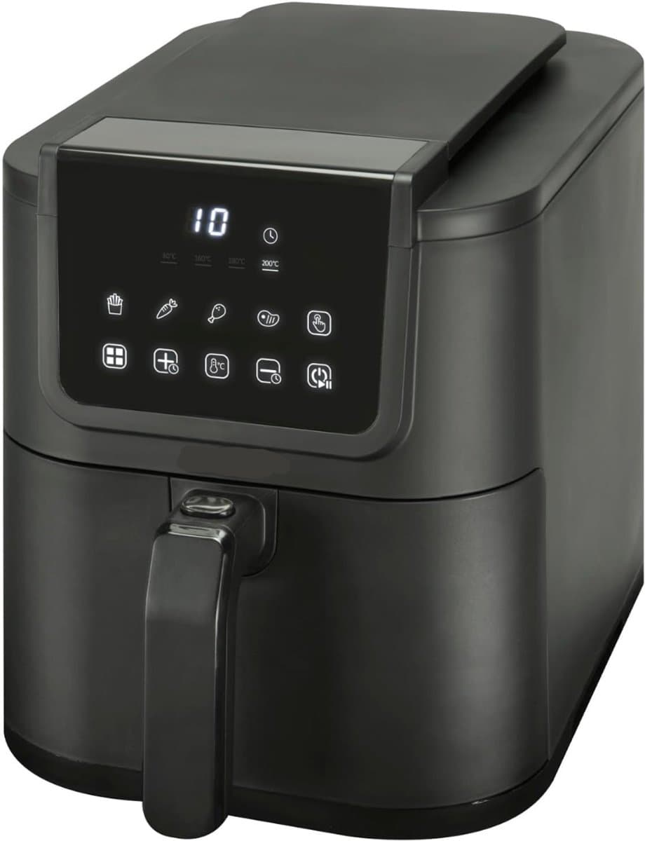 DYNA® Airfryer xl - Airfryer xxl - Heteluchtfriteuse - Zwart- 29cm x 23cm x 40cm — afbeelding 1