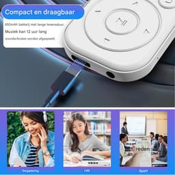 longziming -Bluetooth Mp3-speler - Hifi-luidspreker - Draadloos Met Bluetooth 5.4 En HiFi-geluid - 1 Stuk - Voor Sport En Reizen — thumbnail 4