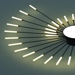 Moderne Dimmedbare LED Plafondlamp Goud/Zwart Design met Afstandsbediening — thumbnail 4