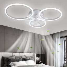Plafondventilator met Verlichting - Ventilator voor Slaapkamer - Air Cooler met Afstandsbediening - Binnenklimaat — thumbnail 3