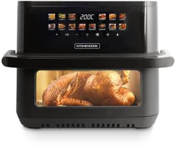 Kitchencook - Airmed 11 W - Airfryer XXL - 11L - 2000W - 14 Programma's - Kijkvenster - Zwart — thumbnail 5