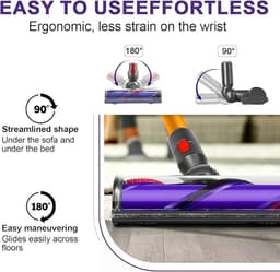 Borstelkoppen geschikt voor Dyson V7, V8, V10, V11 en V15; gemotoriseerde borstels geschikt voor Dyson V10, V11, V15, V7 en V8; vervangende borstels geschikt voor Dyson V8, V7, V10, V11 en V15 geschikt voor harde vloeren en tapijten. — thumbnail 5
