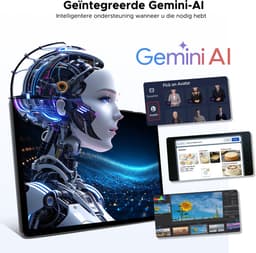 POCKAM P10 TAB - Gemini AI Tablet - 48 GB RAM (8+40 GB) + 128 GB ROM - 10,1 inch HD- Android 16 - 7000mAh - Quad-Core T310 - Dubbele luidsprekers - Volledige accessoirebundel met toetsenbord en stylus — thumbnail 5