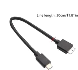 Externe Schijf Kabel - Data Overdracht Kabel - Snelle Bestandsoverdracht - USB 3.0 Snelheid - 30 cm Lengte — thumbnail 3
