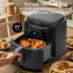 Dewelling XL Airfryer 9L AF80D10 – 2350W Heteluchtfriteuse met 360° Luchtcirculatie, 9 Programma's — thumbnail 5