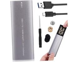 Externe Harde Schijf - Draagbare SSD - Snelle Data Transfer - Aluminium Behuizing - 11.5 x 3.7 x 1.2 cm