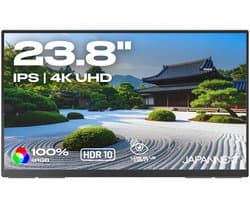 JAPANNEXT Draagbare Monitor 23,8" IPS 4K UHD (3840x2160) | JN-MD-IPS238U-C6