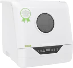 Mini Vaatwasser - Compact Apparaat - Snel Schoon Maken - Energiezuinig Ontwerp - 37x39x39 cm - Wit — thumbnail 1