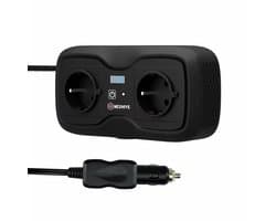 Mexhive® Auto Omvormer 12V naar 230V – Spanningsomvormer Auto met 2x Stopcontact, 2x USB & 2x USB-C – Auto Inverter voor Laptop, Telefoon & Camper