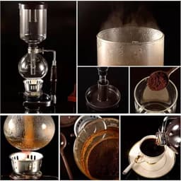 Sifon Koffiezetapparaat met Roestvrijstalen Basis - Handgebrouwen Koffie - Hete Theemaker — thumbnail 3