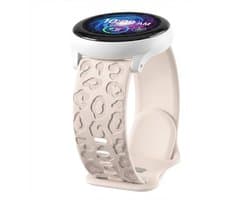 Zandkleurig silicone horlogebandje 22 mm Geschikt voor serie samsung galaxy watch 3 (45 mm) / Galaxy Watch 46 mm met gegraveerd patroon geschikt voor Samsung Galaxy Watch – verwisselbare smartwatch band voor dames en heren met gestructureerd ontwerp