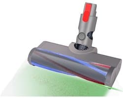 Geschikt voor Dyson stofzuiger V10 slim en V12 slim accessoires, tapijtroller, zachte rollerborstelkop, groen lampje