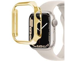 MY PROTECT - Bumper Hoesje Geschikt Voor Apple Watch 44mm - Bescherm Case - Goud