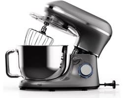 Aurixi® Mixer met Mengkom - Keukenmachine - Keukenrobot - Inclusief Extra Accessoires - Antraciet- ‎43cm x 36cm x 27cm; 6.58 kg