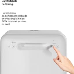 Aurixi® Mini Vaatwasser - Tafelvaatwasser - Vaatwasser - Wit - 54cm x 56cm x 5cm — thumbnail 6