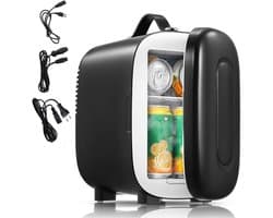 DnA® Mini Fridge - Mini koelkast 4L - Skincare & make-up fridge - Mini Koelkasten - Zwart - 27cm x 16cm x 23cm