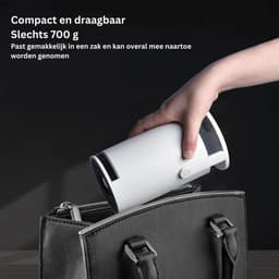NBAP® Mini Beamer - Film Projector met Bluetooth - Draagbare Beamer - 4K Kwaliteit - Wit — thumbnail 5
