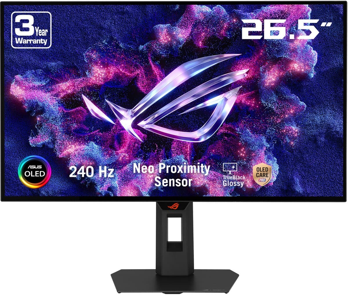 ASUS ROG Strix OLED XG27AQDMGR - QHD OLED Gaming Monitor - 240 Hz - 0.03ms - G-Sync Compatible - 27 Inch — afbeelding 1