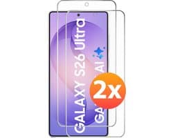 Screenprotector Geschikt voor Samsung Galaxy S26 Ultra Screen protector Tempered Gehard galaxy glas - 2 stuks beschermglas