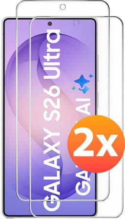 Screenprotector Geschikt voor Samsung Galaxy S26 Ultra Screen protector Tempered Gehard galaxy glas - 2 stuks beschermglas — thumbnail 1