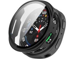 Screen protector case voor Samsung Galaxy Watch 8 - 40mm - Full Cover Hard Case / Beschermend Hoesje - Zwart - Samsung Galaxy Watch 8 40mm screenprotectors