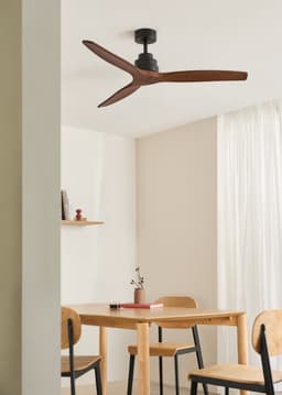 CREATE - Stille plafondventilator van 40 W met technische ABS-bladen, verkrijgbaar in verschillende maten - M - Geen licht - Controller voor wandmontage - WIND STYLANCE — thumbnail 4