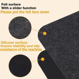 Hittebestendige Onderlegger Voor Airfryer 2 Stuks 44x30 Cm Beschermingsmat Voor Aanrecht En Koffiezetapparaat — thumbnail 3