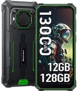 Blackview BV6200 Pro Robuuste Smartphone 4G - 12GB RAM - 128GB - 6,56 inch - 13000mAh - IP68/IP69K Outdoor telefoon - Dual SIM - Android 14 - NFC - GPS - Groen — thumbnail 1