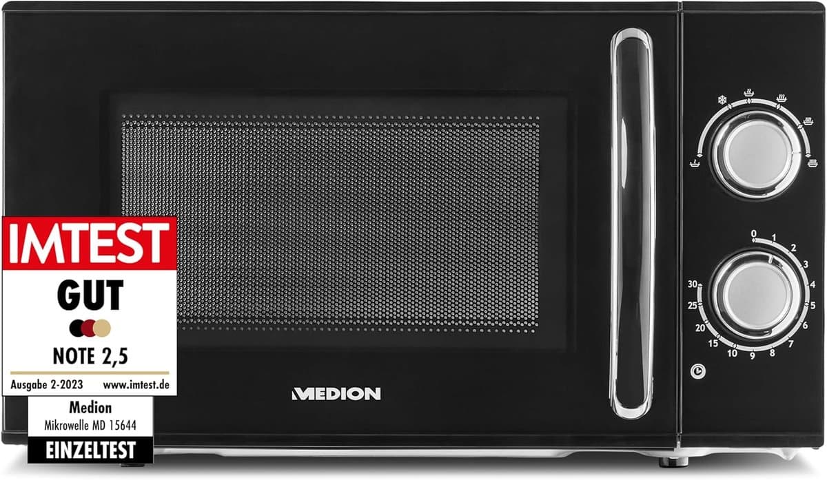 Magnetron Oven - Keukenapparaat - Snel Opwarmen - Ontdooifunctie - 17 Liter - Zwart — afbeelding 1