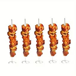 30 Stuks RVS BBQ Spiesen – Herbruikbare Grillspiesen voor BBQ, Grill en Airfryer – Roestvrijstalen Vleesspiesen voor Vlees, Groenten en Kebab — thumbnail 3