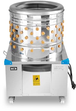 HCB® - Professionele Gevogelte plukmachine - verrijdbaar - 180 st/u - 230V - 45 kg - 4150 — thumbnail 1