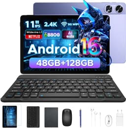 Aorlym P11 Pro - Tablet - 48 GB RAM (8+40 GB) + 128 GB ROM (2 TB/TF) - 11 inch FHD+ 90 Hz - Android 16 - 8800 mAh/18 W - T7250 - Dubbele luidsprekers - Gemini AI - Face ID - Widevine L1 - Complete accessoirebundel met toetsenbord en stylus - Paars — thumbnail 1