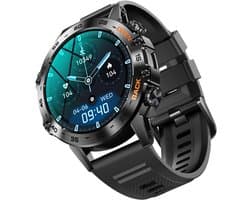 WizBay Premium Select® Sport Smartwatch - 1,39 Inch IPS Scherm - Bluetooth Bellen - Hartslag Bloeddruk Zuurstof - 100+ Sportstanden - 400mAh - Zwart