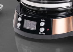 Bestron ACM800CO Koffiezetapparaat – 1,5L – 12 Koppen – Programmeerbare Timer – Warmhoudplaat – Permanentfilter – 1000W – Koper — thumbnail 2